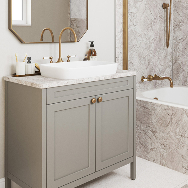 Wetwall Post Formed Bianco Marble Vanity Worktop 1500 x 425mm - image 1