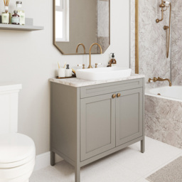 Wetwall Post Formed Bianco Marble Vanity Worktop 1500 x 425mm - thumbnail 4