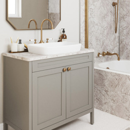 Wetwall Post Formed Bianco Marble Vanity Worktop 1500 x 425mm