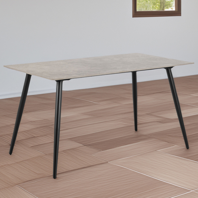 Furniture To Go Wicklow 4 Seater Grey Rectangular Dining Table - image 1