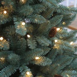 Belvedere Pre-Lit Warm White LED Artificial Christmas Tree 6.5ft - thumbnail 4