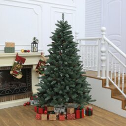 Belvedere Pre-Lit Warm White LED Artificial Christmas Tree 6.5ft - thumbnail 2
