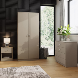 FWStyle Promo 3 Piece Putty Modern Bedroom Furniture Set