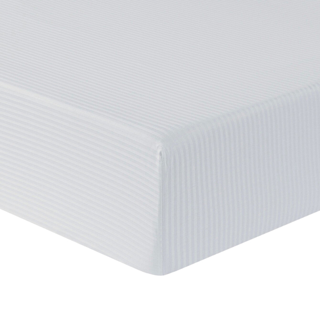 Silver Double Bamboo Cotton Fitted Sheet