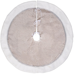 Blushing Ballroom Champagne Gold Christmas Tree Skirt 11cm