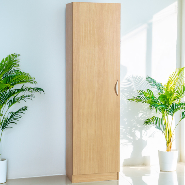 R White Cabinets Brown Single Door Tall Cupboard - image 1