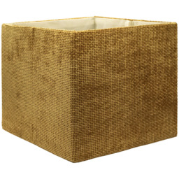 Homebase Patterned Ochre Cube Storage Insert 4 Pack - thumbnail 4