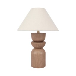 Adeal Wood Effect Table Lamp Natural