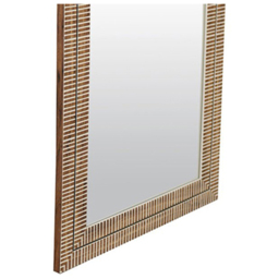 Nyla Brown Wood Effect Striped Mirror 136 x 56cm - thumbnail 4
