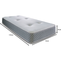 Starlight Beds Tufted Shorty Size Hybrid Memory Foam and Spring Mattress - thumbnail 4