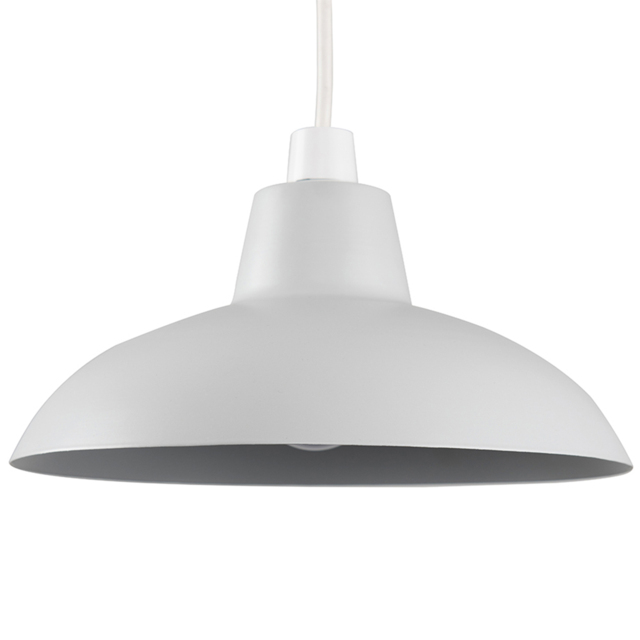 ValueLights Civic Metro Style Cool Grey Metal Retro Pendant Shade - image 1