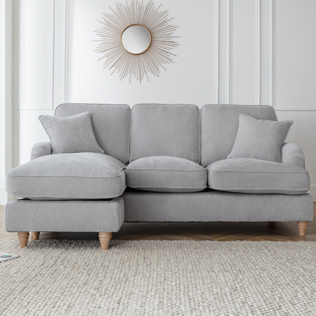 The Vienna 3 Seater Ice Left Hand Chaise Sofa - image 1