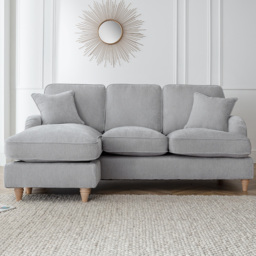 The Vienna 3 Seater Ice Left Hand Chaise Sofa
