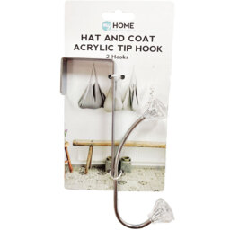 My Home Hat and Coat Acrylic Tip Hook