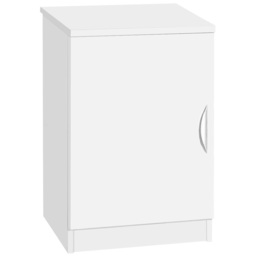 R White Cabinets Single Door White Desk Height Cupboard - thumbnail 2