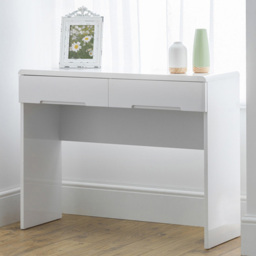 Julian Bowen Manhattan 2 Drawer White Dressing Table