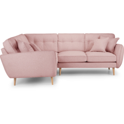 Opry Faro 4 Seater Button Back Soft Pink Right Hand Corner Sofa - thumbnail 3