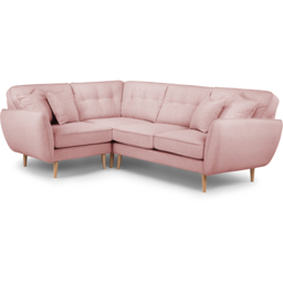 Opry Faro 4 Seater Button Back Soft Pink Right Hand Corner Sofa - thumbnail 2