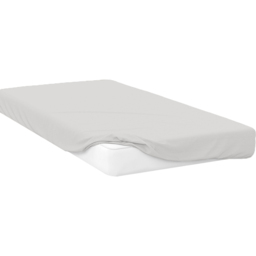 Opus King Size White Polycotton Fitted Bed Sheet