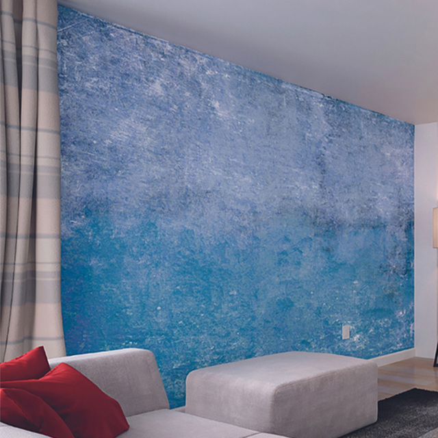Origin Murals Grunge Distressed Effect Blue Wall Mural - image 1