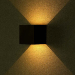 V-TAC Black Square Up and Down Warm White LED Wall Light 5W - thumbnail 2