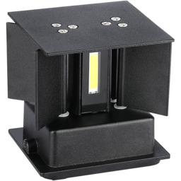 V-TAC Black Square Up and Down Warm White LED Wall Light 5W - thumbnail 4