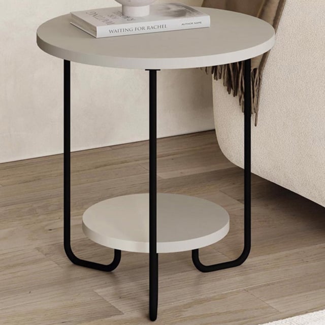 FWStyle Corro Sandstone 2 Tier Side Table - image 1