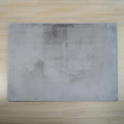 Deluxe Rabbit Faux Fur Silver Rug 140 x 200cm - thumbnail 2