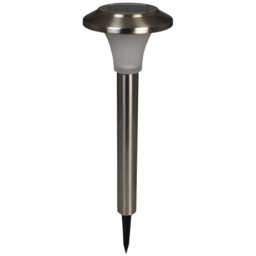 Luxform Calais Solar Post Light in Stainless Steel