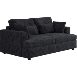 SOLACE+CO Drew Charcoal 2 Seater Chenille Sofa - thumbnail 3