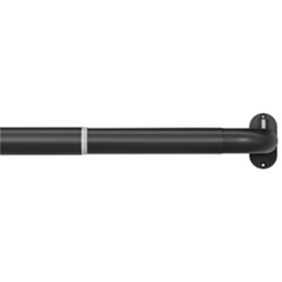 New Edge Blinds Black Room Darkening Extendable Curtain Pole 120-210cm - thumbnail 3