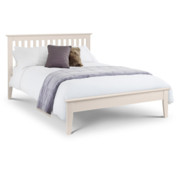 Julian Bowen Salerno King Ivory Shaker Bed - thumbnail 2