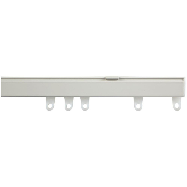 New Edge Blinds 500cm Fineline Aluminium White Curtain Track