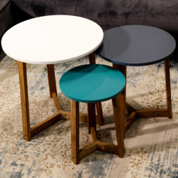 Jasper Solid Oak Nest of Tables Set of 3