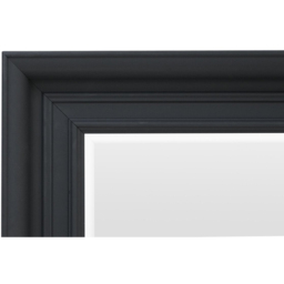 Malvern Bevelled Mirror Black - thumbnail 4