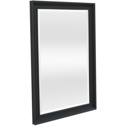 Malvern Bevelled Mirror Black - thumbnail 3