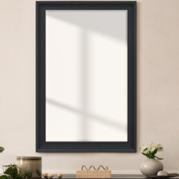 Malvern Bevelled Mirror Black - thumbnail 2