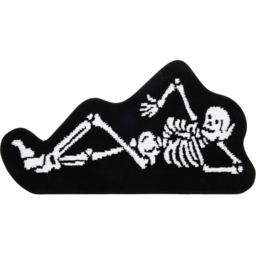 Skeleton Bath Mat Black - thumbnail 1