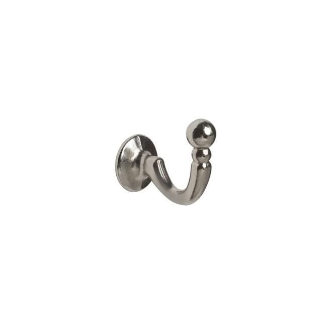 Pack of 2 Satin Steel Ball Tieback Hooks