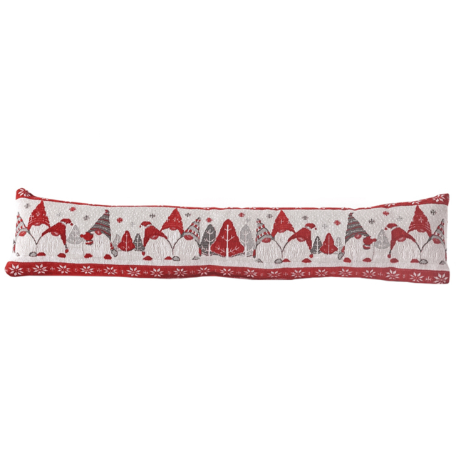 Noel Square Xmas Standing Gonks Draught Excluder 24 x 90cm - image 1