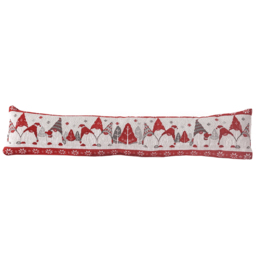 Noel Square Xmas Standing Gonks Draught Excluder 24 x 90cm - thumbnail 1