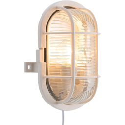 Nordlux Skotlampe Oval White Outdoor Wall Light