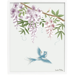 Laura Ashley Rowsham Garden White Frame Wall Art 40 x 50cm