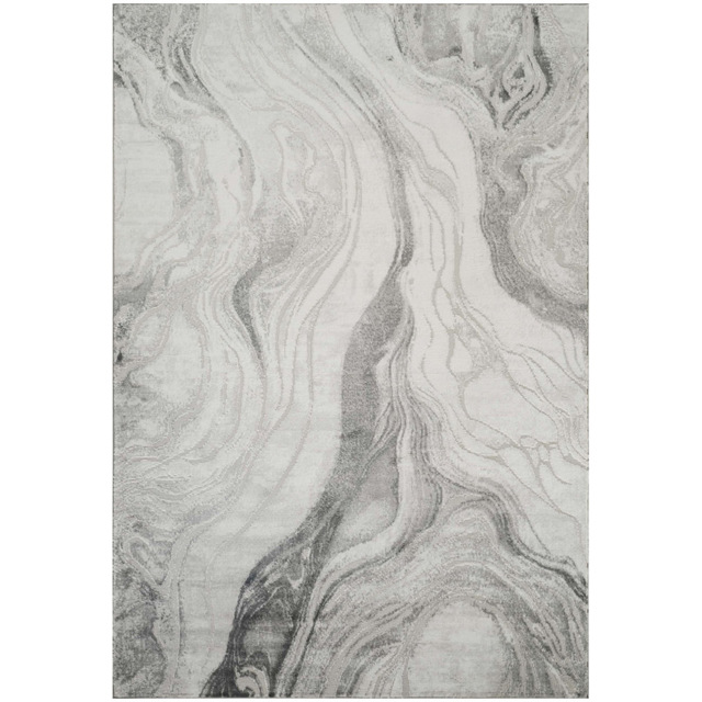 Desire Rugs Novu Stream Grey Modern Abstract Metallic Sheen Rug 120 x 170cm - image 1