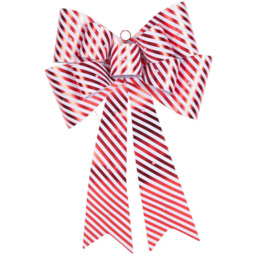 Candy Cane Lane Red LED Door Bow Christmas Decoration - thumbnail 2