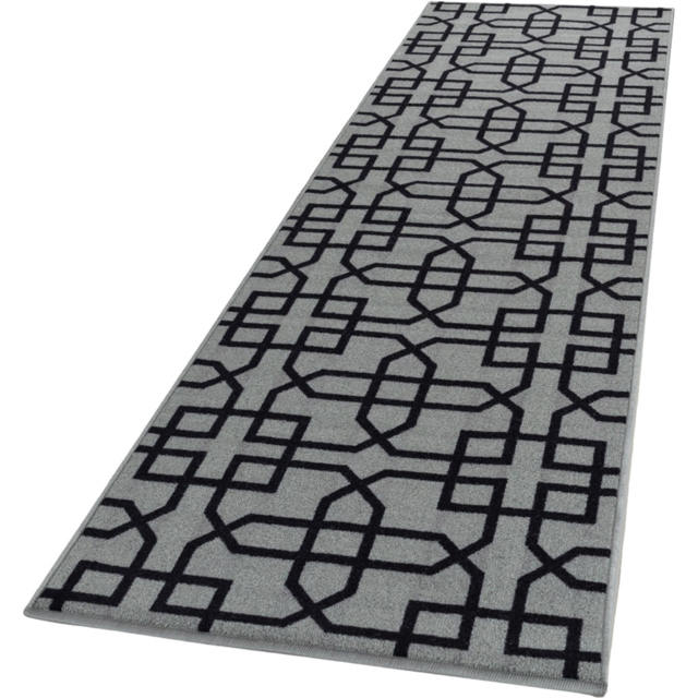 Smart Living Siam Grey and Black Non-Slip Mat with Gel Backing 80 x 300cm - image 1