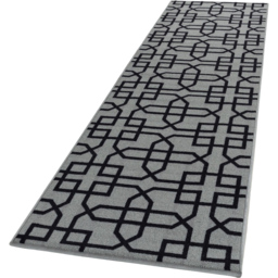 Smart Living Siam Grey and Black Non-Slip Mat with Gel Backing 80 x 300cm