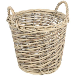Set of 3 Willow Baskets Natural - thumbnail 3