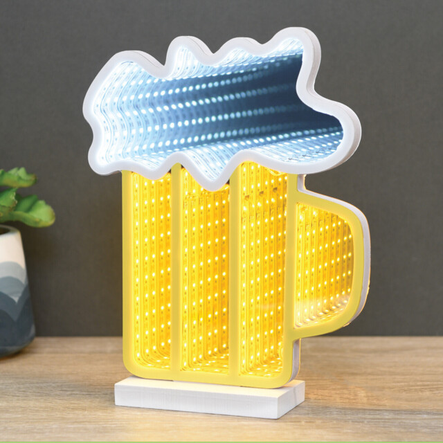 Beer Yellow and Cool White Infinity Light - image 1