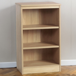 R White Cabinets 3 Shelf Mid Height Sandstone Bookcase